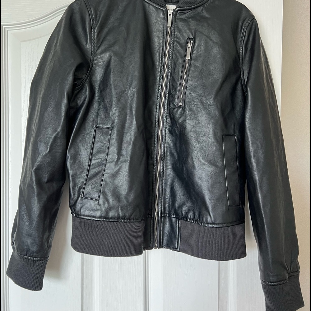 Brand new no tags Faux leather moto jacket black from Nordstrom. NWOT